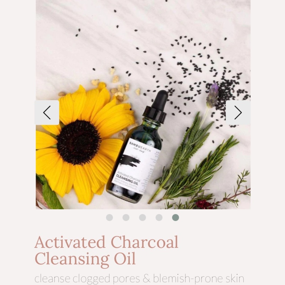 ~Bambu Earth~ activated charcoal cleansing oil